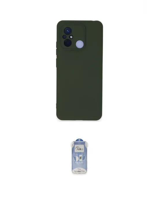 ieg™ Redmi 12C Kılıf Ahenk Serisi - Siyah Joko Magic 5D Cam