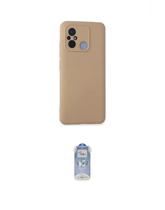 ieg™ Redmi 12C Kılıf Ahenk Serisi - Siyah Joko Magic 5D Cam