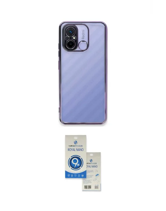 ieg™ Redmi 12C Kılıf Vadi Minimal - Şeffaf Royal Nano Ekran Koruyucu