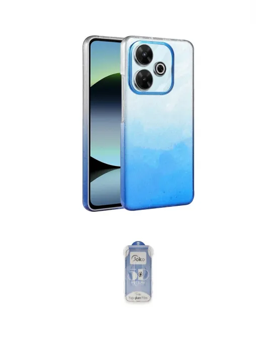 ieg™ Redmi 13 4G Kılıf Kıvılcım Minimal Özel Seri - Siyah Joko Magic 5D Cam
