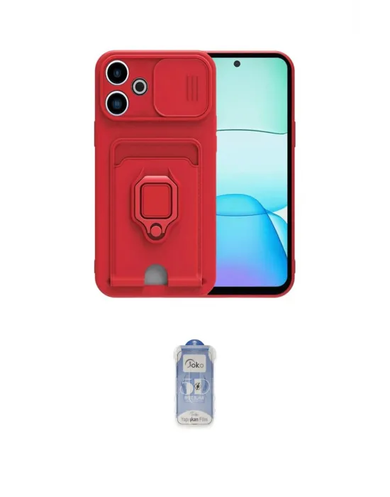 ieg™ Redmi 13 4G Kılıf Vadi Form Prime - Siyah Joko Magic 5D Cam