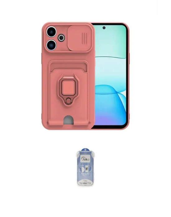 ieg™ Redmi 13 4G Kılıf Vadi Form Prime - Siyah Joko Magic 5D Cam
