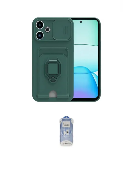 ieg™ Redmi 13 4G Kılıf Vadi Form Prime - Siyah Joko Magic 5D Cam