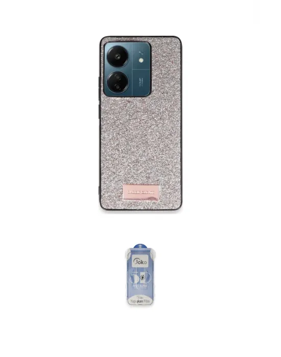 ieg™ Redmi 13C Kılıf Vadi Klasik Serisi - Siyah Joko Magic 5D Cam