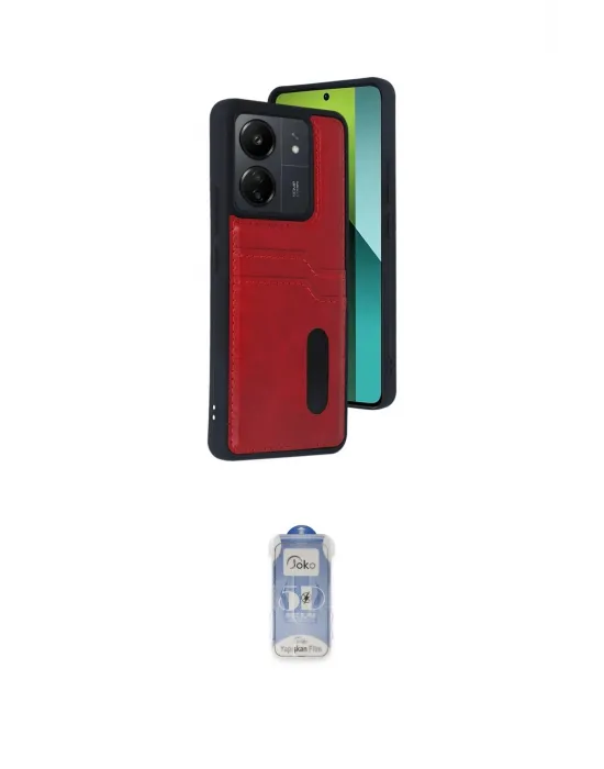 ieg™ Redmi 13C Kılıf Yörünge Işık Serisi - Siyah Joko Magic 5D Cam