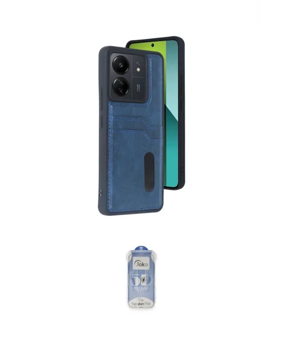 ieg™ Redmi 13C Kılıf Yörünge Işık Serisi - Siyah Joko Magic 5D Cam