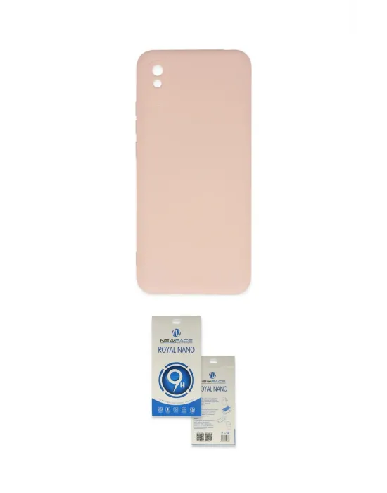 ieg™ Redmi 9A Kılıf Ahenk Serisi - Şeffaf Royal Nano Ekran Koruyucu