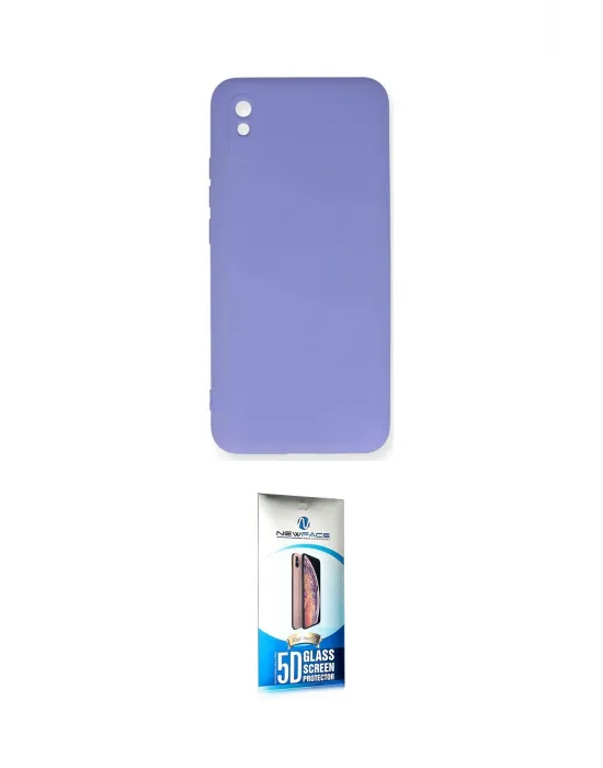 ieg™ Redmi 9A Kılıf Ahenk Serisi - Siyah 5D Eko Cam Ekran Koruyucu