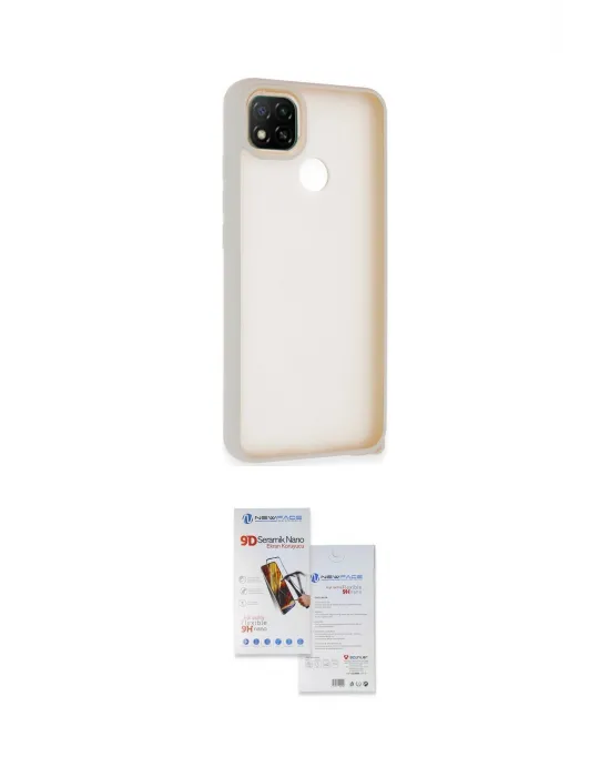 ieg™ Redmi 9C Kılıf Atlas Form - Siyah Seramik Nano Ekran Koruyucu