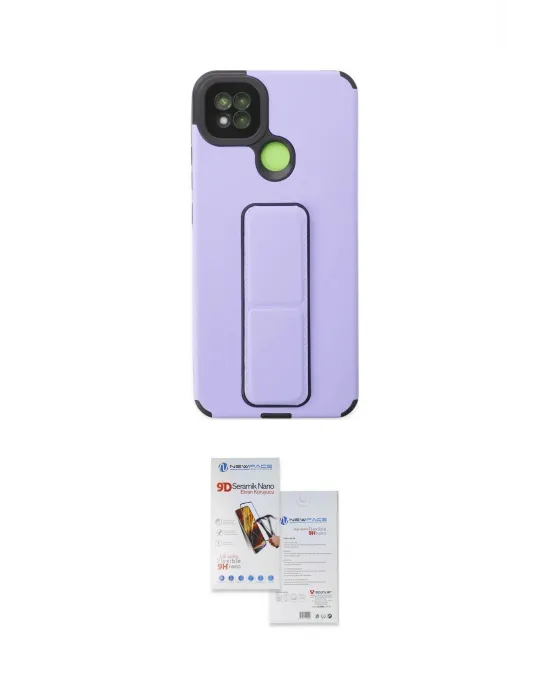 ieg™ Redmi 9C Kılıf Çekirdek Yansıma - Siyah Seramik Nano Ekran Koruyucu