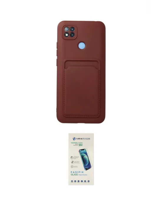 ieg™ Redmi 9C Kılıf Vadi Çizgi Prime - Şeffaf Pasifik Cam Ekran Koruyucu
