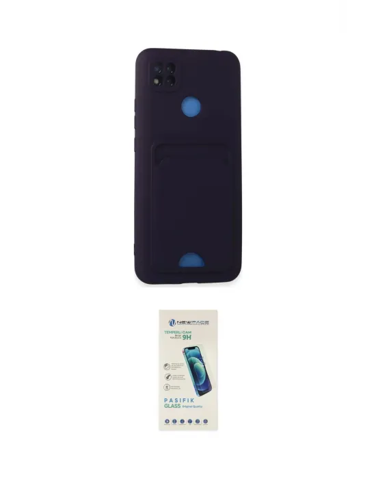 ieg™ Redmi 9C Kılıf Vadi Çizgi Prime - Şeffaf Pasifik Cam Ekran Koruyucu