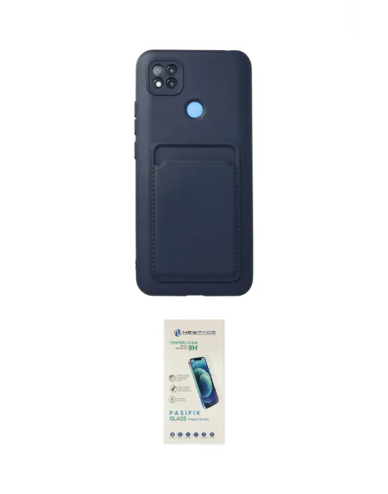 ieg™ Redmi 9C Kılıf Vadi Çizgi Prime - Şeffaf Pasifik Cam Ekran Koruyucu