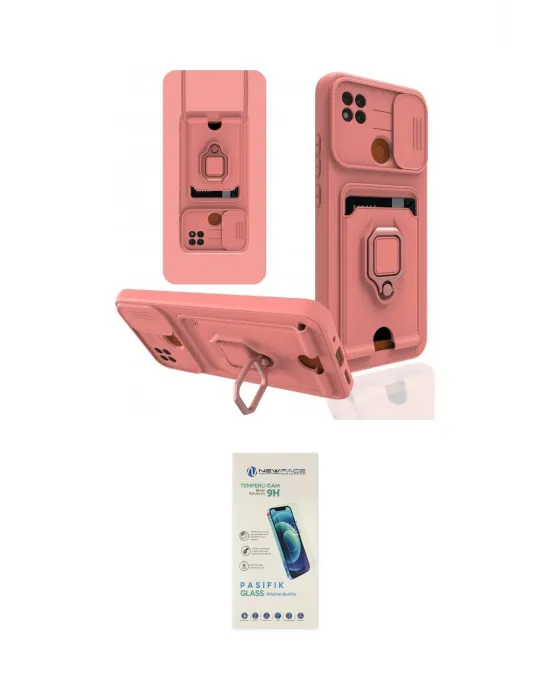 ieg™ Redmi 9C Kılıf Vadi Form Prime - Şeffaf Pasifik Cam Ekran Koruyucu