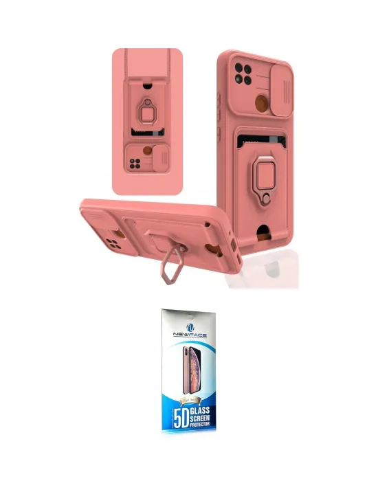 ieg™ Redmi 9C Kılıf Vadi Form Prime - Siyah 5D Eko Cam Ekran Koruyucu