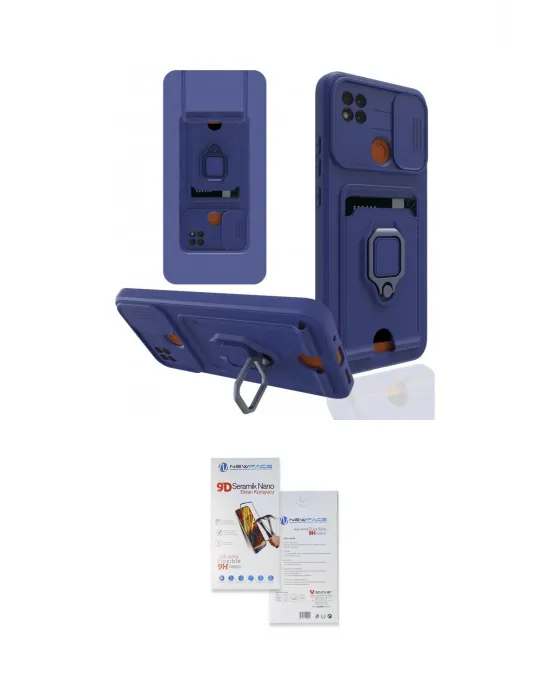 ieg™ Redmi 9C Kılıf Vadi Form Prime - Siyah Seramik Nano Ekran Koruyucu