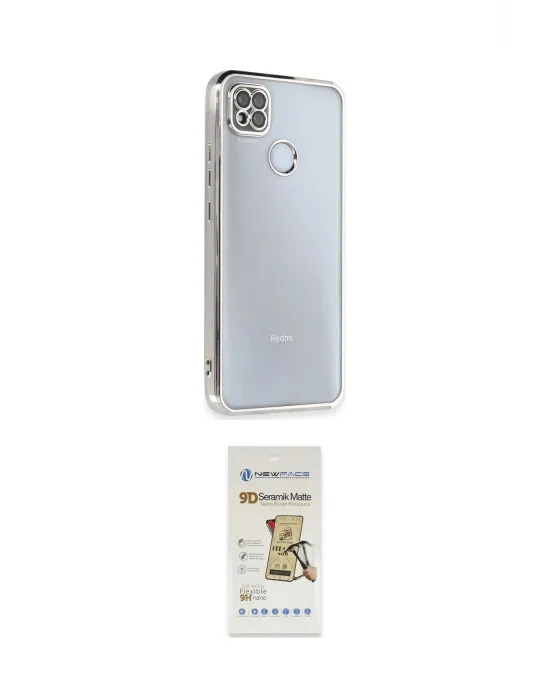 ieg™ Redmi 9C Kılıf Vadi Minimal - Siyah Mat Seramik Nano Ekran Koruyucu