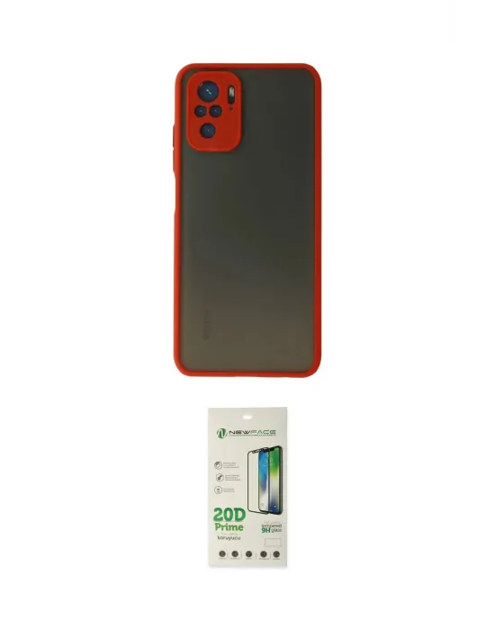 ieg™ Redmi Note 10 Kılıf Ahenk Çizgi Serisi - Siyah 20D Premium Cam Ekran Koruyucu