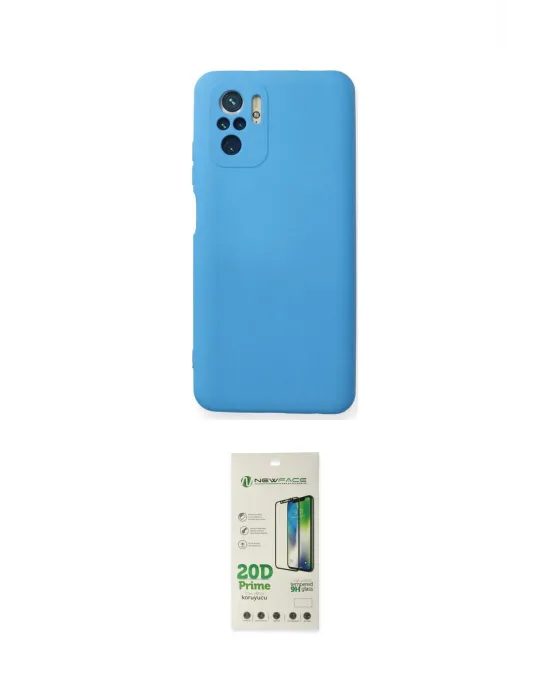 ieg™ Redmi Note 10 Kılıf Ahenk Serisi - Siyah 20D Premium Cam Ekran Koruyucu