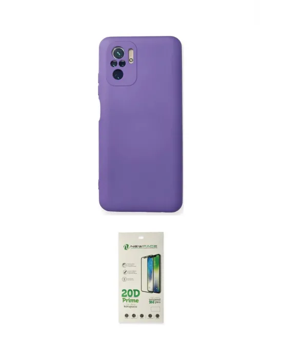 ieg™ Redmi Note 10 Kılıf Ahenk Serisi - Siyah 20D Premium Cam Ekran Koruyucu