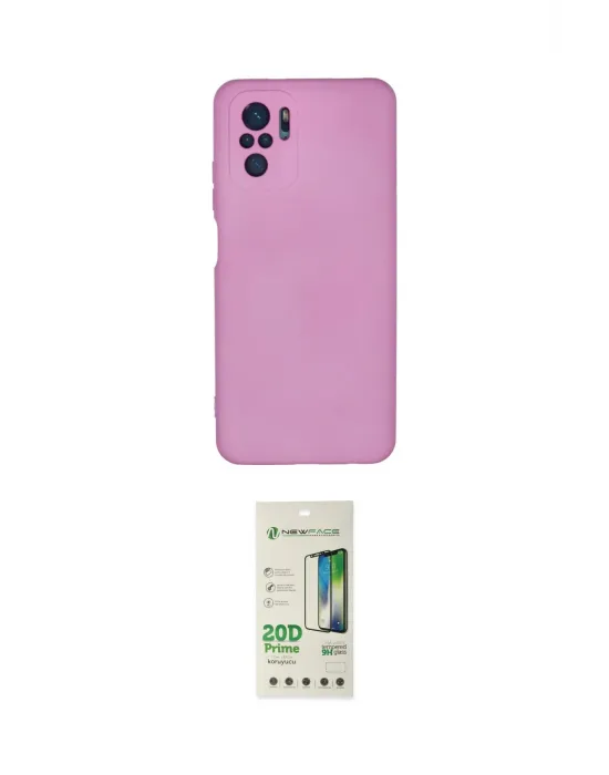 ieg™ Redmi Note 10 Kılıf Ahenk Serisi - Siyah 20D Premium Cam Ekran Koruyucu