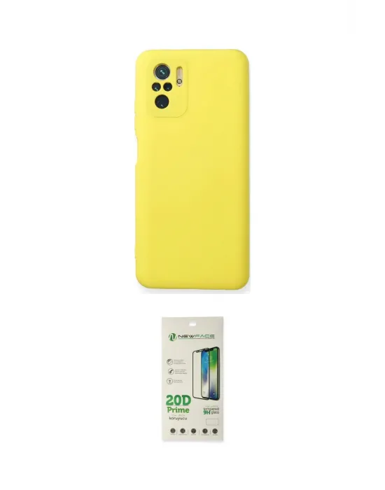 ieg™ Redmi Note 10 Kılıf Ahenk Serisi - Siyah 20D Premium Cam Ekran Koruyucu