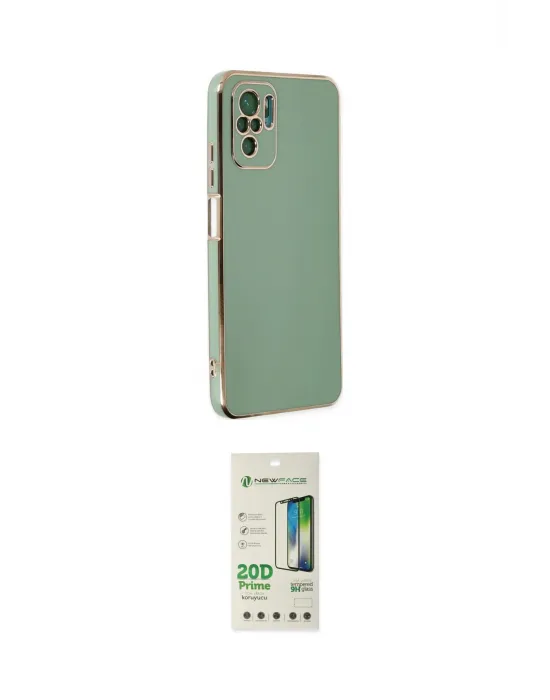 ieg™ Redmi Note 10 Kılıf Yankı Serisi - Siyah 20D Premium Cam Ekran Koruyucu