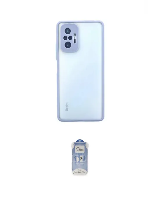 ieg™ Redmi Note 10 Pro Kılıf Ahenk Çizgi Serisi - Siyah Joko Magic 5D Cam