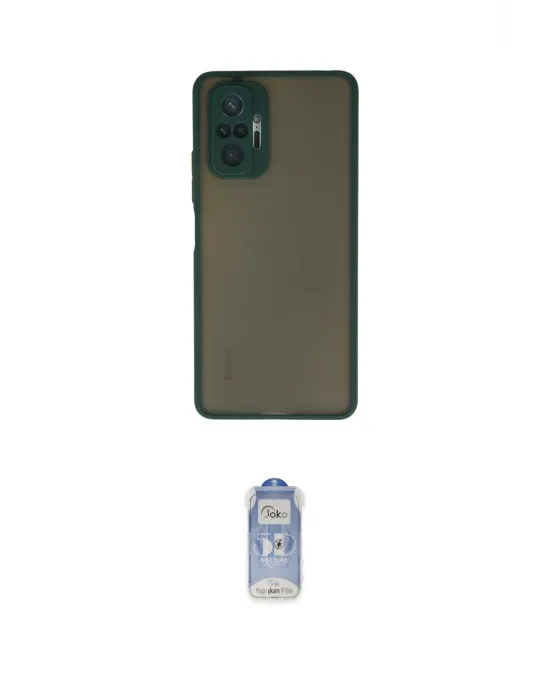 ieg™ Redmi Note 10 Pro Kılıf Ahenk Çizgi Serisi - Siyah Joko Magic 5D Cam