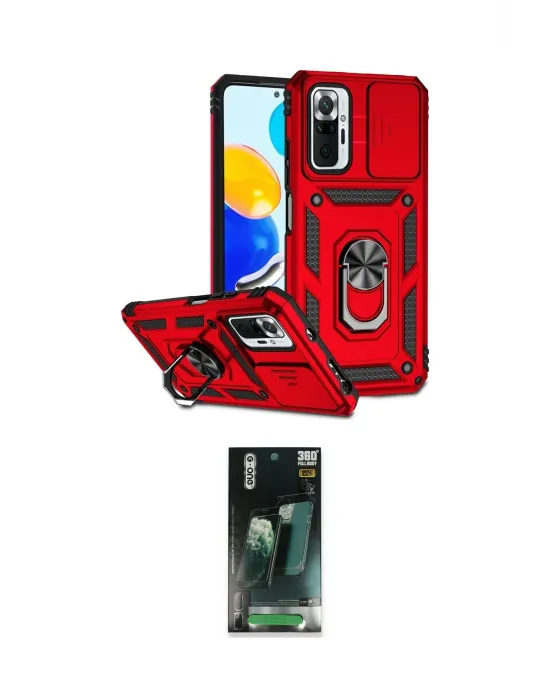 ieg™ Redmi Note 10 Pro Kılıf Ahenk Klasik - Şeffaf 360 Full Body Arka Koruyucu