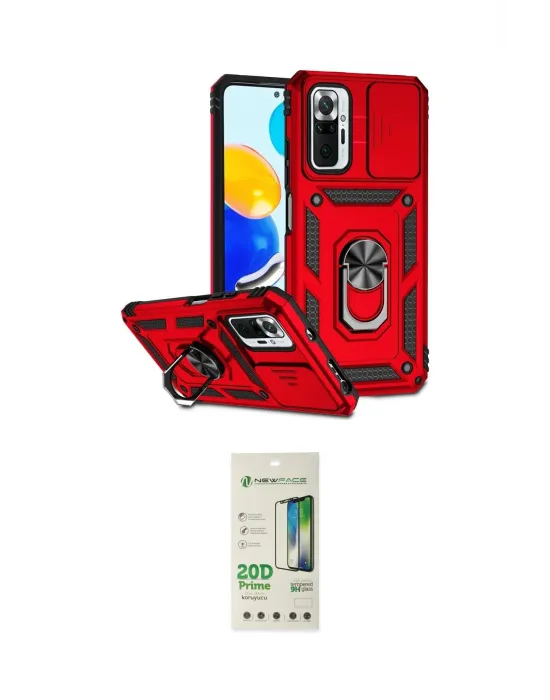 ieg™ Redmi Note 10 Pro Kılıf Ahenk Klasik - Siyah 20D Premium Cam Ekran Koruyucu