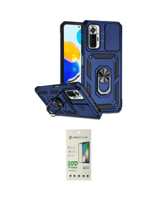 ieg™ Redmi Note 10 Pro Kılıf Ahenk Klasik - Siyah 20D Premium Cam Ekran Koruyucu