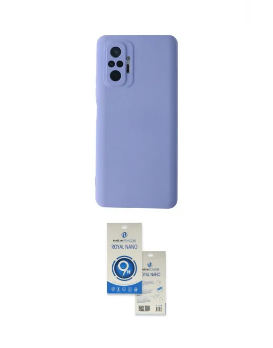 ieg™ Redmi Note 10 Pro Kılıf Ahenk Serisi - Şeffaf Royal Nano Ekran Koruyucu