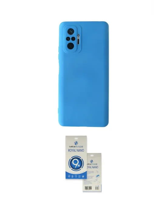 ieg™ Redmi Note 10 Pro Kılıf Ahenk Serisi - Şeffaf Royal Nano Ekran Koruyucu