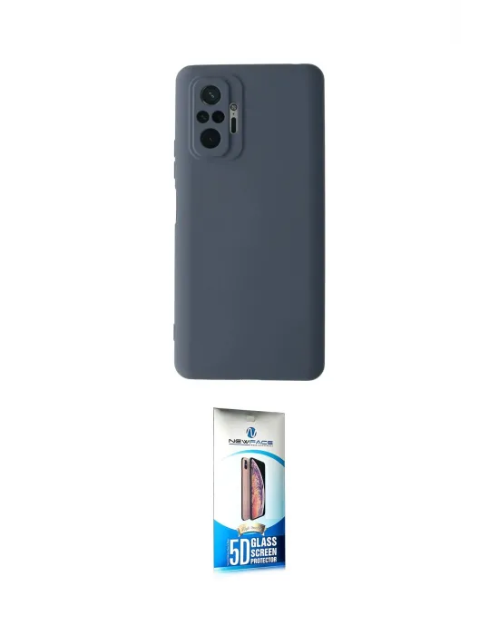 ieg™ Redmi Note 10 Pro Kılıf Ahenk Serisi - Siyah 5D Eko Cam Ekran Koruyucu