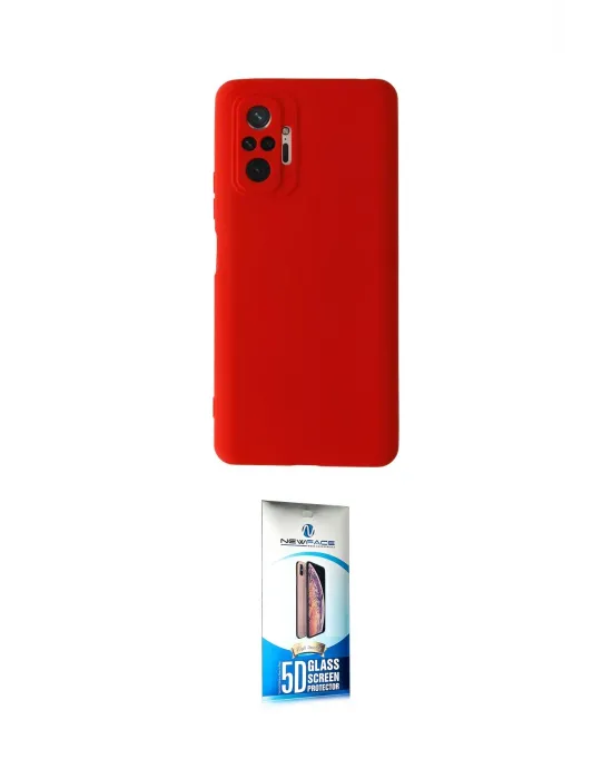 ieg™ Redmi Note 10 Pro Kılıf Ahenk Serisi - Siyah 5D Eko Cam Ekran Koruyucu