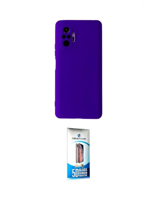 ieg™ Redmi Note 10 Pro Kılıf Ahenk Serisi - Siyah 5D Eko Cam Ekran Koruyucu