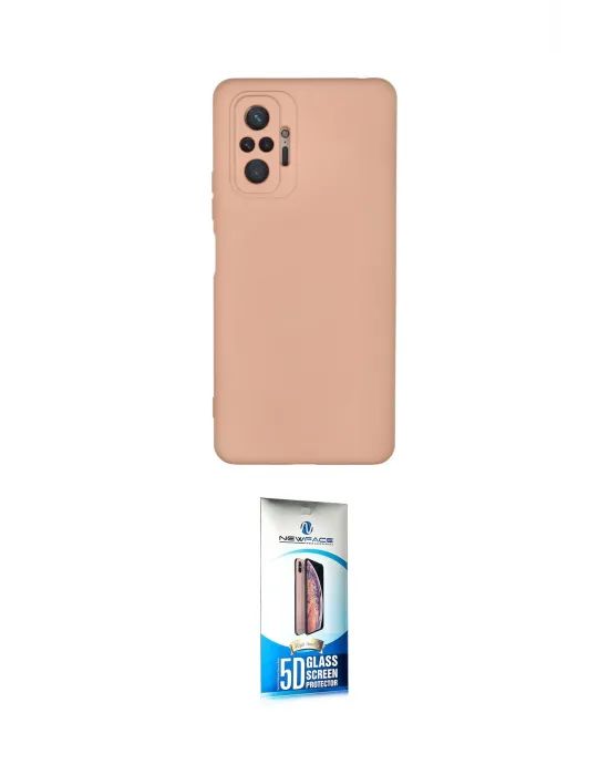 ieg™ Redmi Note 10 Pro Kılıf Ahenk Serisi - Siyah 5D Eko Cam Ekran Koruyucu