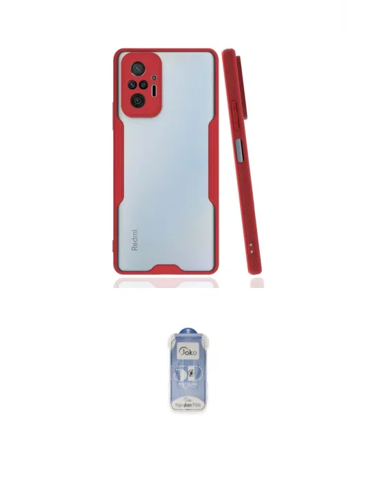 ieg™ Redmi Note 10 Pro Kılıf Atlas Asil Serisi - Siyah Joko Magic 5D Cam