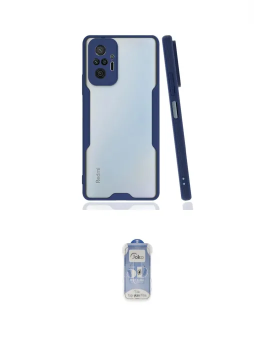 ieg™ Redmi Note 10 Pro Kılıf Atlas Asil Serisi - Siyah Joko Magic 5D Cam