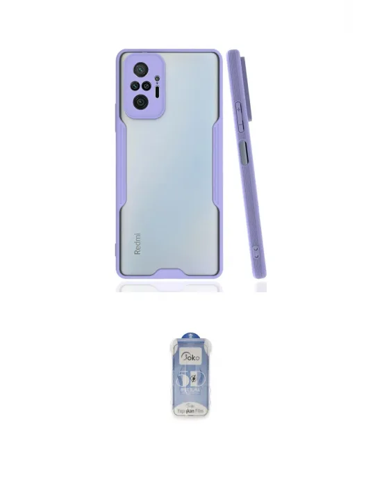 ieg™ Redmi Note 10 Pro Kılıf Atlas Asil Serisi - Siyah Joko Magic 5D Cam