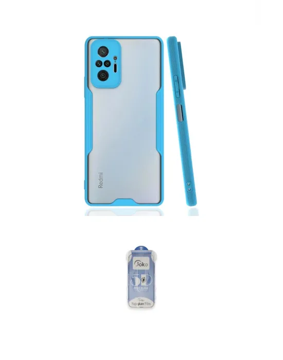 ieg™ Redmi Note 10 Pro Kılıf Atlas Asil Serisi - Siyah Joko Magic 5D Cam