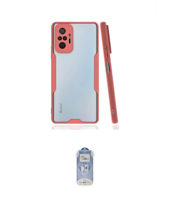 ieg™ Redmi Note 10 Pro Kılıf Atlas Asil Serisi - Siyah Joko Magic 5D Cam