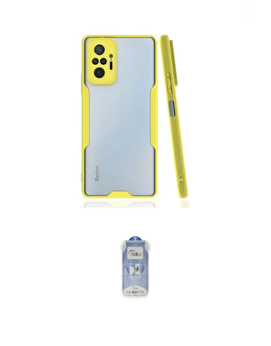 ieg™ Redmi Note 10 Pro Kılıf Atlas Asil Serisi - Siyah Joko Magic 5D Cam