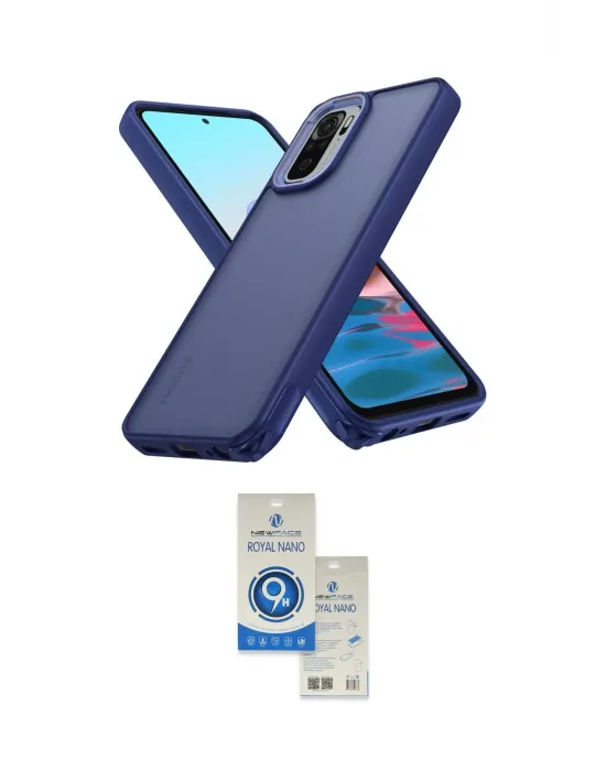 ieg™ Redmi Note 10 Pro Kılıf Atlas Form - Şeffaf Royal Nano Ekran Koruyucu