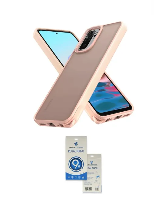 ieg™ Redmi Note 10 Pro Kılıf Atlas Form - Şeffaf Royal Nano Ekran Koruyucu