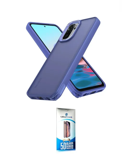 ieg™ Redmi Note 10 Pro Kılıf Atlas Form - Siyah 5D Eko Cam Ekran Koruyucu