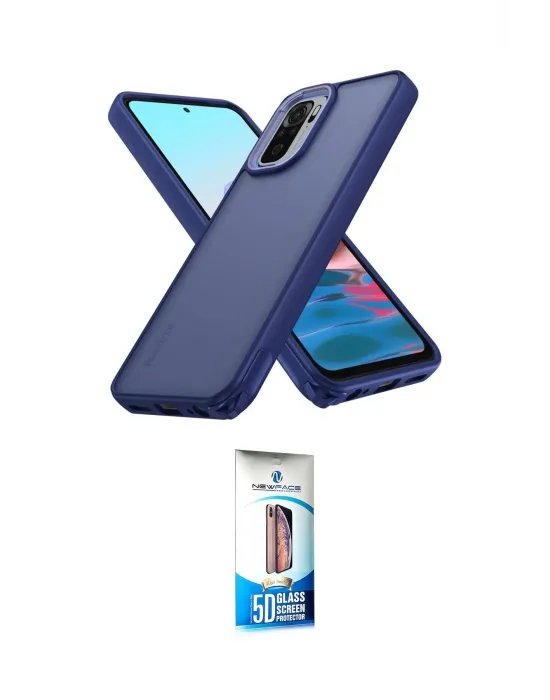 ieg™ Redmi Note 10 Pro Kılıf Atlas Form - Siyah 5D Eko Cam Ekran Koruyucu