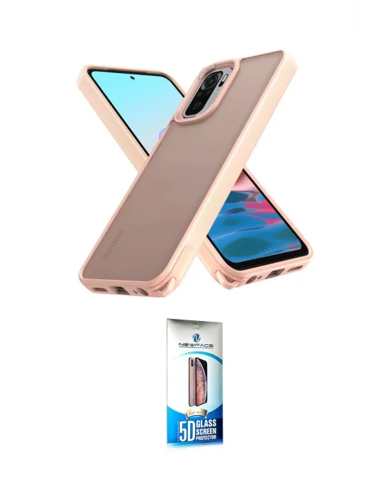 ieg™ Redmi Note 10 Pro Kılıf Atlas Form - Siyah 5D Eko Cam Ekran Koruyucu