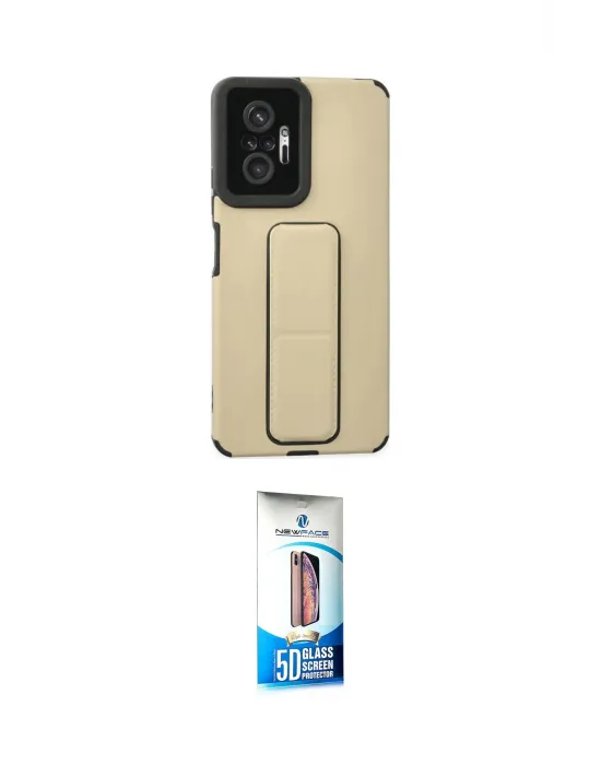 ieg™ Redmi Note 10 Pro Kılıf Çekirdek Yansıma - Siyah 5D Eko Cam Ekran Koruyucu